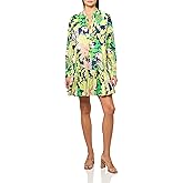 Trina Turk Women's Long Sleeve Floral Shift Dress
