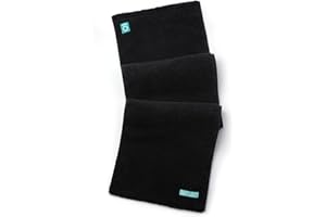 FACESOFT Eco Friendly Gym Towel for Working Out - Soft and Absorbent Cotton Exercise - No Synthetic Microfibers or Plastics - Sweat Towel for Gym, Fitness, Sports, Yoga - Black - 1 Pc