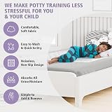 Lynmark 2x Toddler Potty Training Bed Pads 70x85cm White Waterproof Mat view 2
