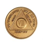 Wendells 8 Year AA Medallion Bronze Anniversary Sobriety Chip