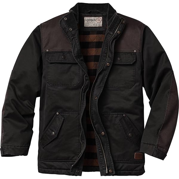 Orvis Quigley Leather Jacket 42 Brown at Amazon Men's Clothing store