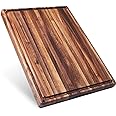 Sonder Los Angeles, Made in USA, Large Thick Edge Grain Walnut Wood Cutting Board with Non-Slip Feet, Juice Groove for Kitchen 20x15x1.5 in (Gift Box Included)