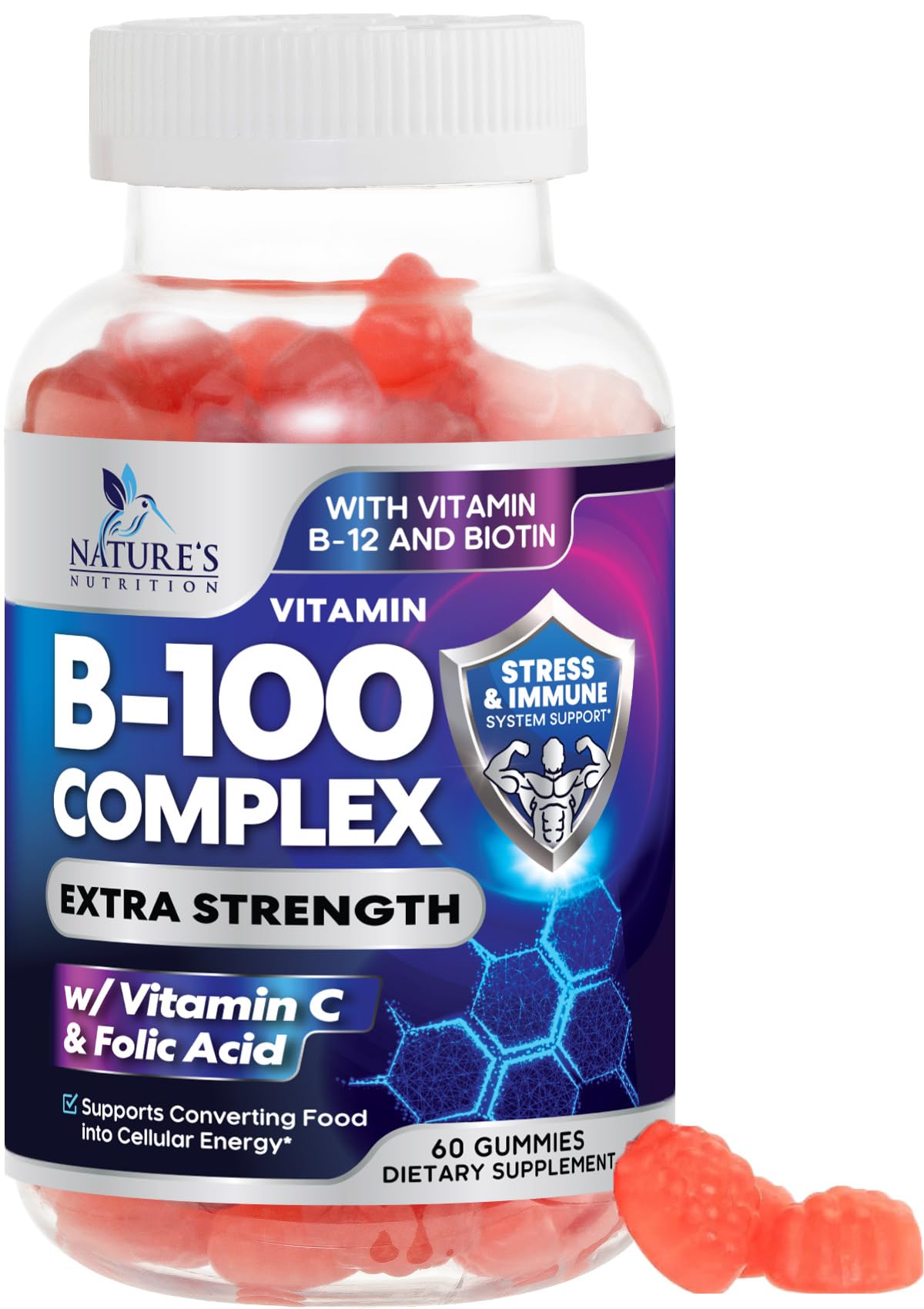B Complex Gummies with Vitamin C & Folic