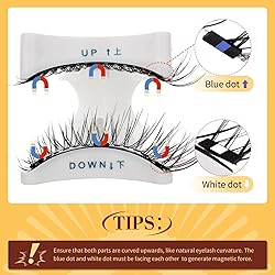 QUEWEL No Glue Needed Eyelashes Magnetic, Magnetic