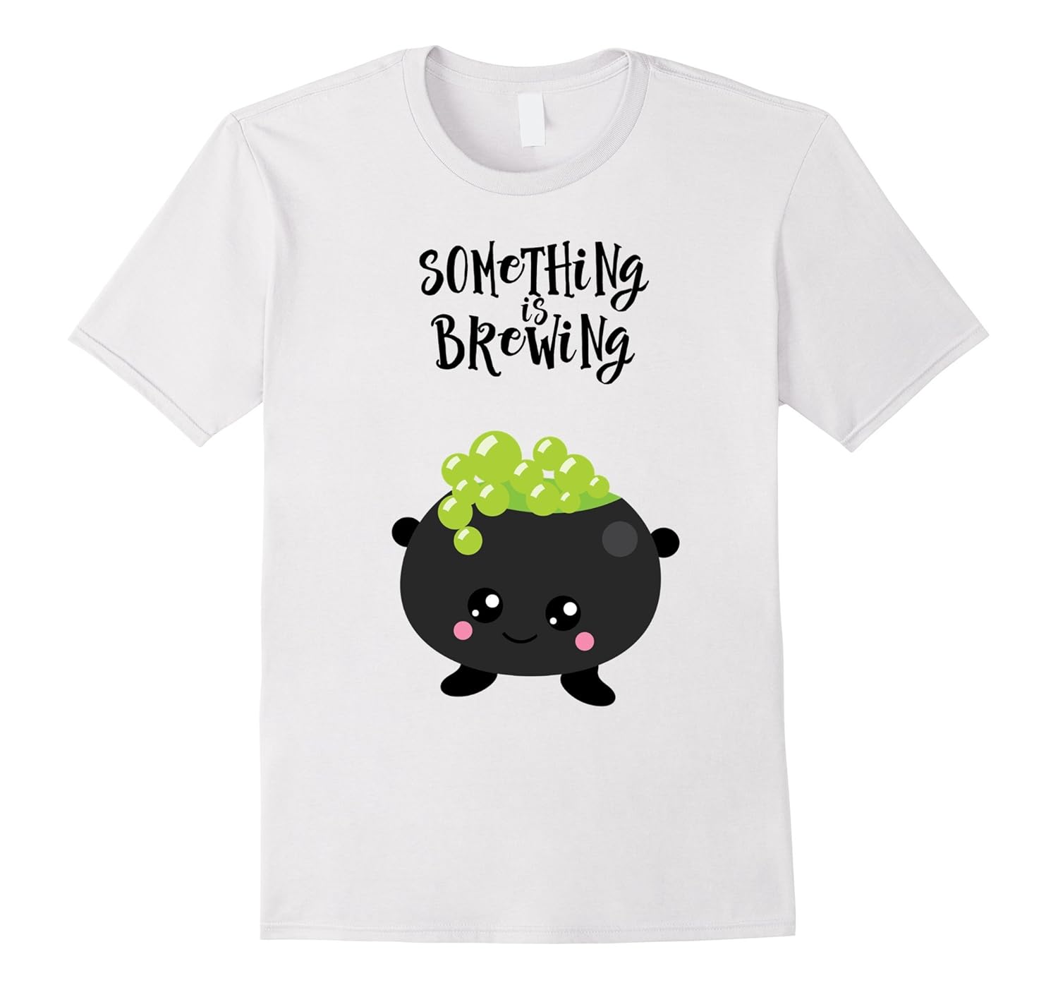 Something is Brewing Funny Pregnant Halloween ShirtCL Colamaga