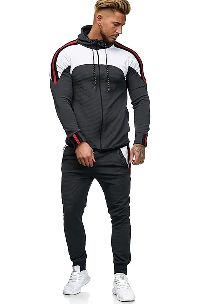 OneRedox Herren Jogginganzug Sportanzug Modell 1148