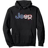 Jeep Hoodie with Flag Logo | Officially Licensed Unisex Jeep Pullover Hoodie