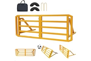 JIRTEMOT Carbon Steel Frame 2-in-1 Soccer Rebounder with 2 Adjustable Angles | Portable Foldable Wall with Sandbags & Stakes | Bright Orange for Accurate Passing & Shooting (Kids & Adults)