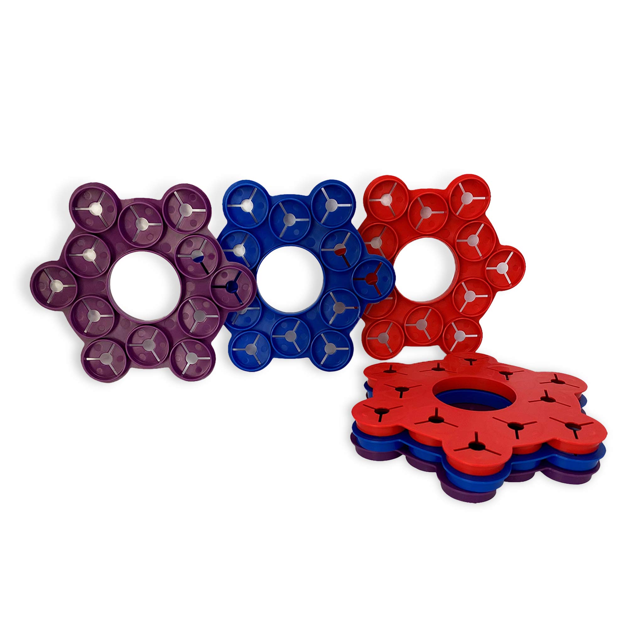 Wigwam Support | Beautiful Colours | Bamboo Wigwam Cane Support | For Climbing Plants, Beans, Sweet Peas, Tomatoes, Cucumbers & So Many More | Proudly Made In The UK | Red, Dark Blue & Purple Set Of 6