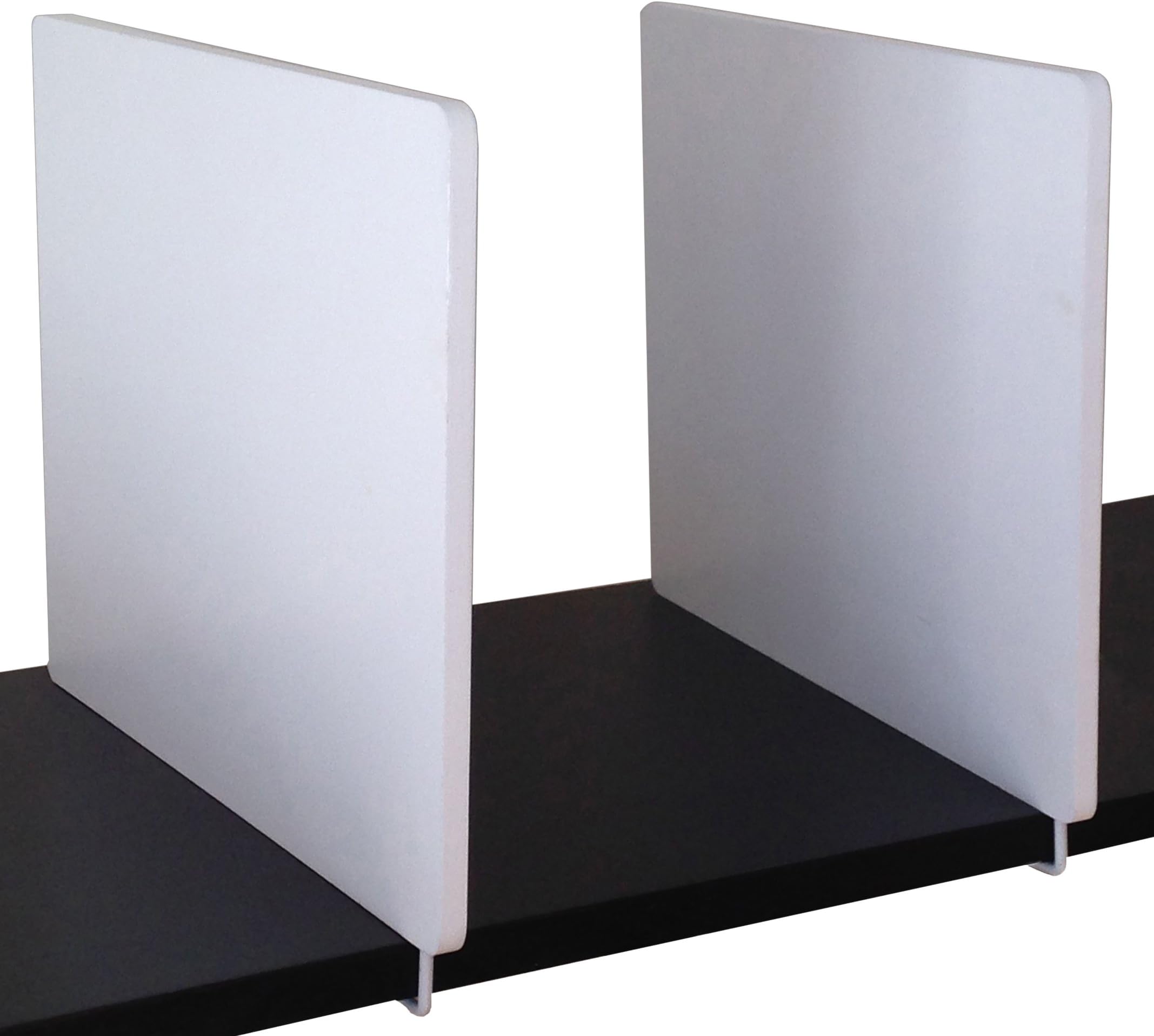 Good Cushion White Wood 2 pc Shelf Dividers, with Twist-T Locking System, USA Patented
