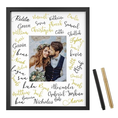 Wedding frame signature mat | Honestweddingadvice.com