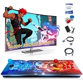 [30000 Games in 1] Arcade Console Pandora Box - for PC &amp; Projector &amp; TV ,3D Games, Plug &amp; Play Video Game Retro Gaming Console Double Joystick Favorites List Supports 1-4 Players
