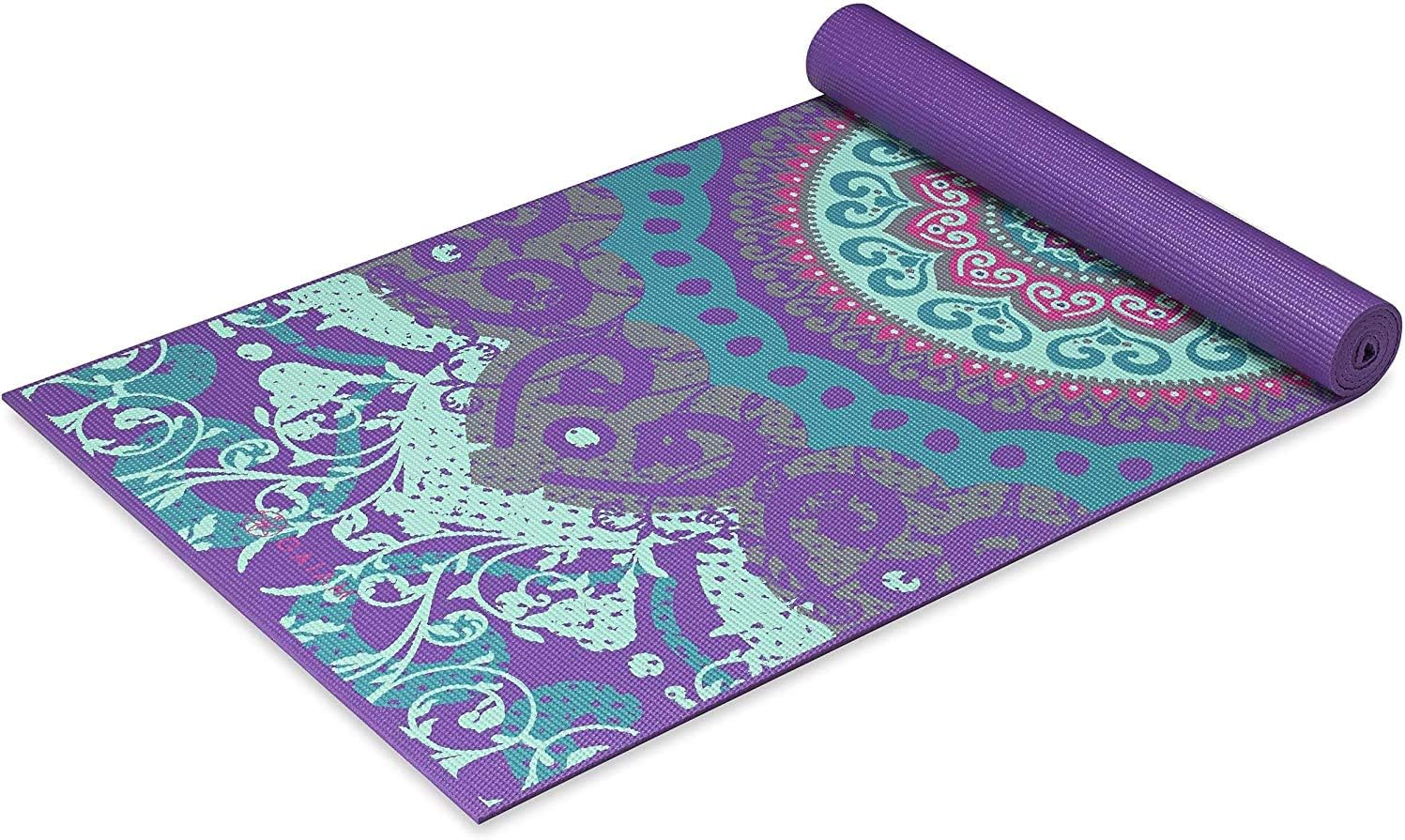 POIUY 4 Mm Thick Non-slip Print All Types Of Sports And Fitness Yoga Mat,Morocco Garden