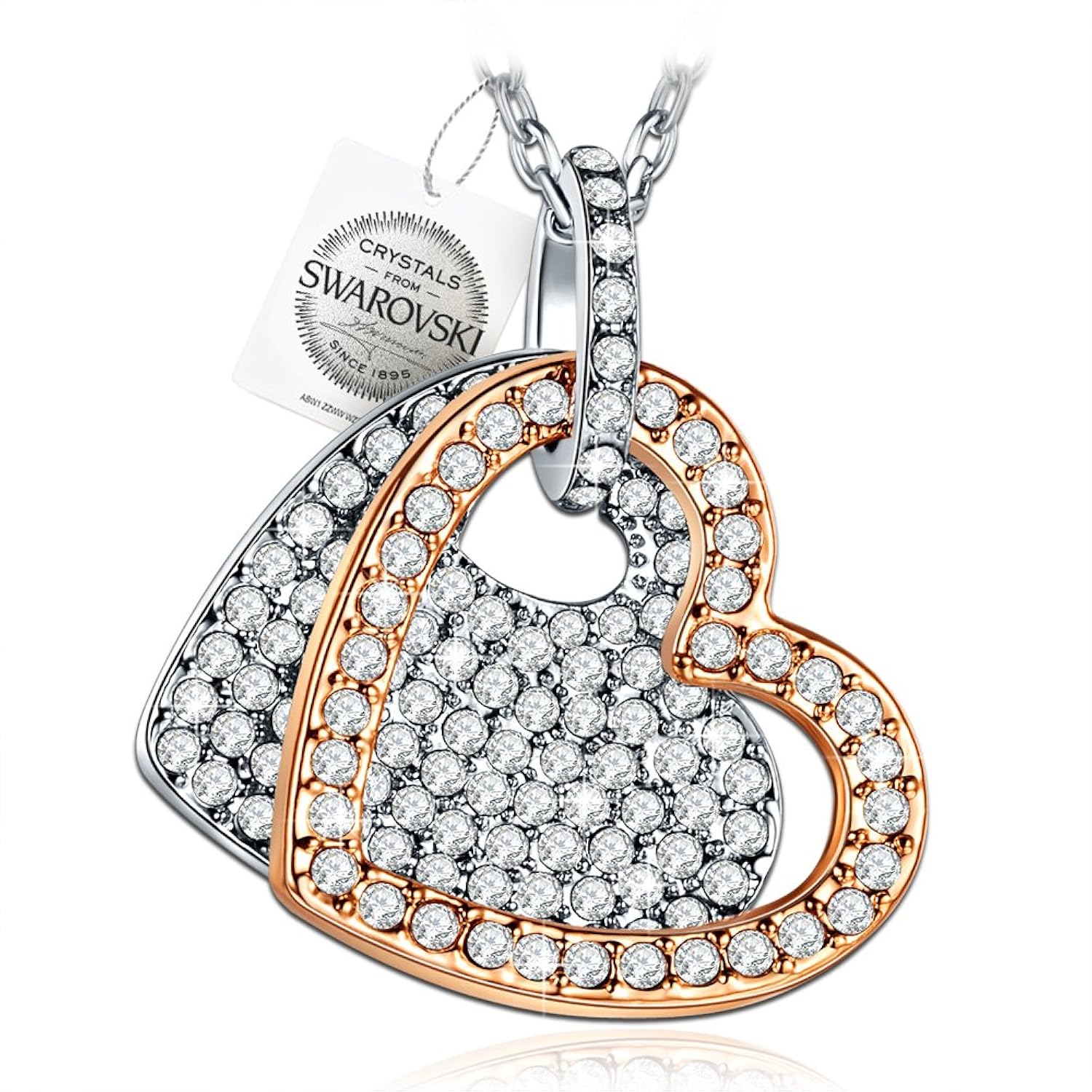 PAULINE MORGEN Siempre En Mi Corazón Collar para Mujer fabricados con cristales