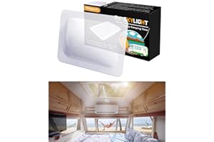 Nizzipum RV Skylight Thick RV Skylight Replacement Durable RV Skylight Cover 18”x26” Fitting 14" x 22" RV Skylight Dome Opening UV Resistant for Camper Trailer Skylight (Clear)