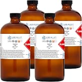 Lab Alley Heptane Lab Grade Solvent, n-Heptane Chemical Solvent for Cleaning, Sample Preparation &amp; Nonpolar Applications, 1 Gallon (4 x 1 Quart Bottles)