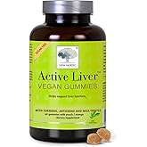 NEW NORDIC Active Liver Gummies, Milk Thistle, Artichoke & Turmeric Supplement, Natural Peach Mango Flavor, Sugar Free & Vegan, 60 Count (Pack of 1)