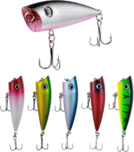 Leurre De Surface River2Sea - Popper 5 Pouces - Peint Personnalisé - Brochet, Bar, Muskie
