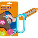 Fiskars 5" Kids Cardboard Creator, Safer Cardboard Cutting Tool