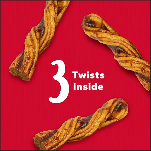 COUNTRY KITCHEN RAWHIDE FREE TWISTS DOG CHEWS, MADE WITH REAL BEEF, 3 COUNT