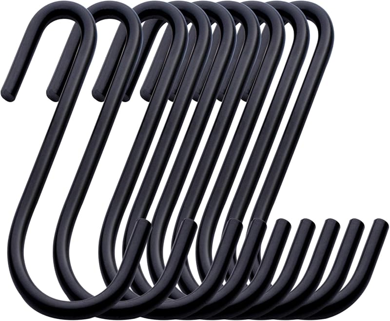 ilauke 32 Pack Heavy Duty S Hooks Black S Shaped Hooks Hanging Hangers
