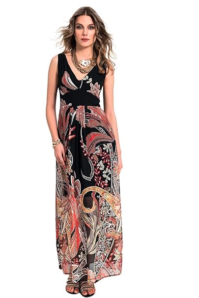 amazon vestito nero lungo