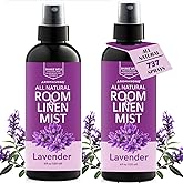 Aromasong 100% Natural Lavender Spray | 2-Pack | for Relaxing - Room & Linen Spray for Sleeping - Calming Essential Oil for Pillows and Sheets 4 Fl Oz.