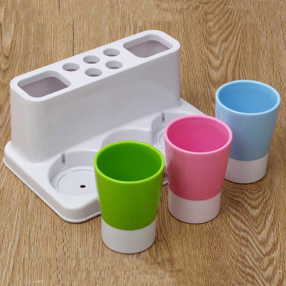 Eslite Toothbrush Toothpaste Holder Stand for Bathroom Storage Organizer: Home & Kitchen