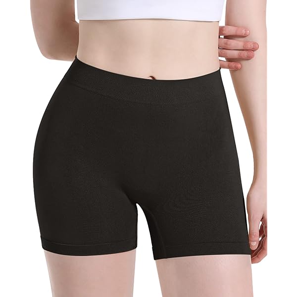 Slip Shorts For Under Dresses Women Seamless Boyshorts Panties Ice Silk Underwear Shorts Tummy Hips Safety Pants Slim Shaping