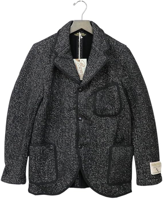 Amazon ブラウンズビーチ Brown S Beach Jacket Lapel Jacket Black 40 M Black コート ジャケット 通販