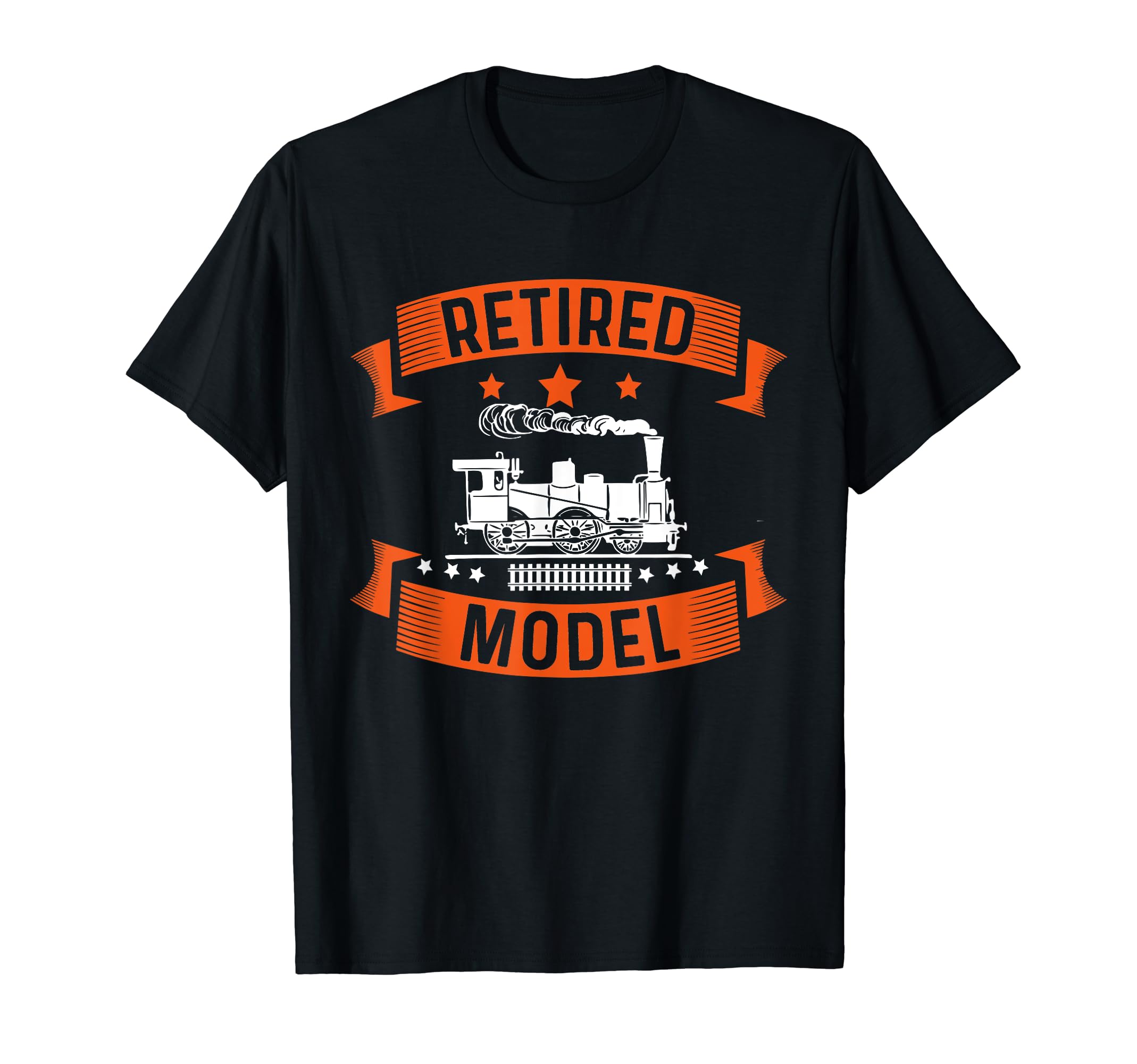 Retired Railroad Worker Men Model Train Collector Hobbyist T-Shirt