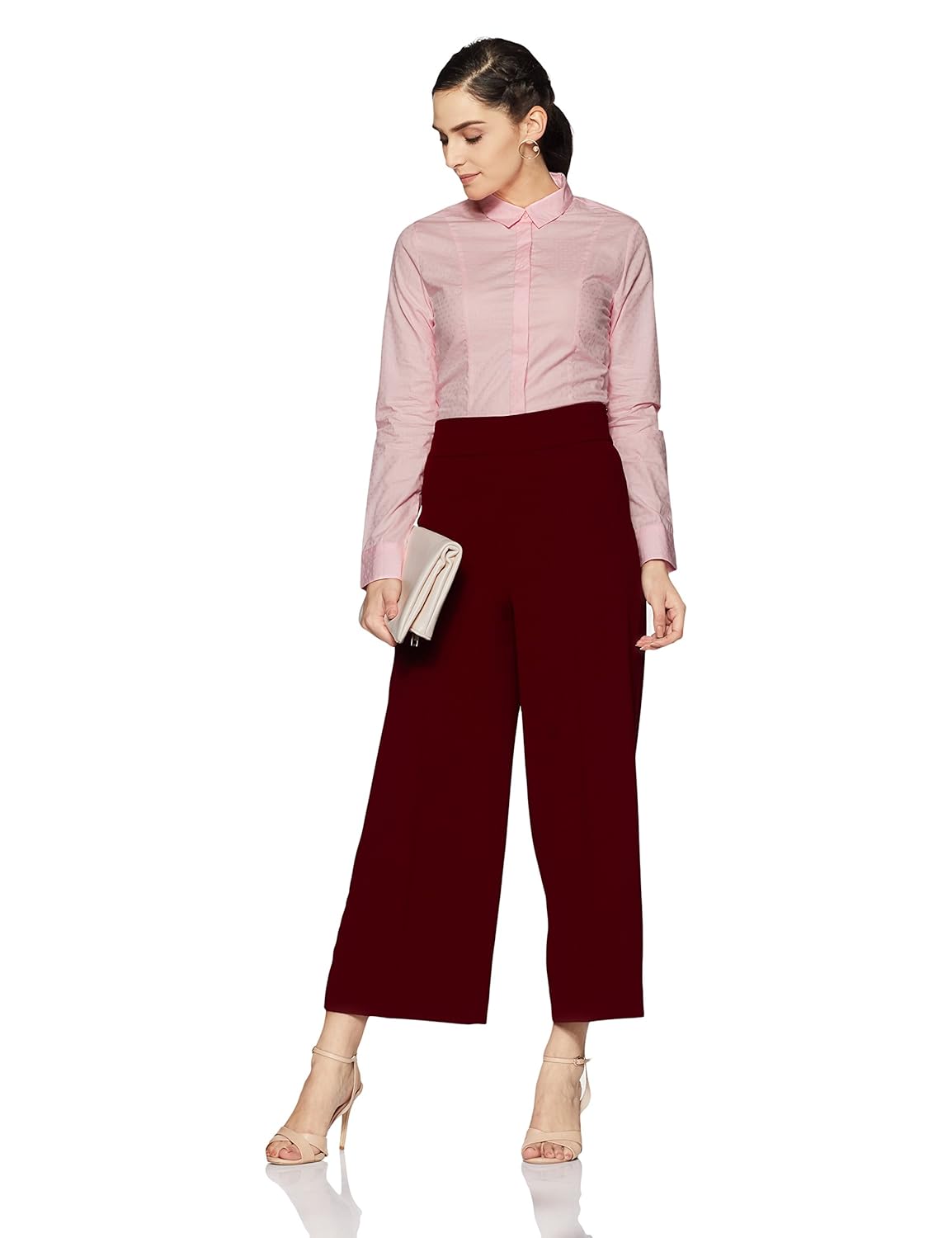 van heusen women's regular fit cotton shirt