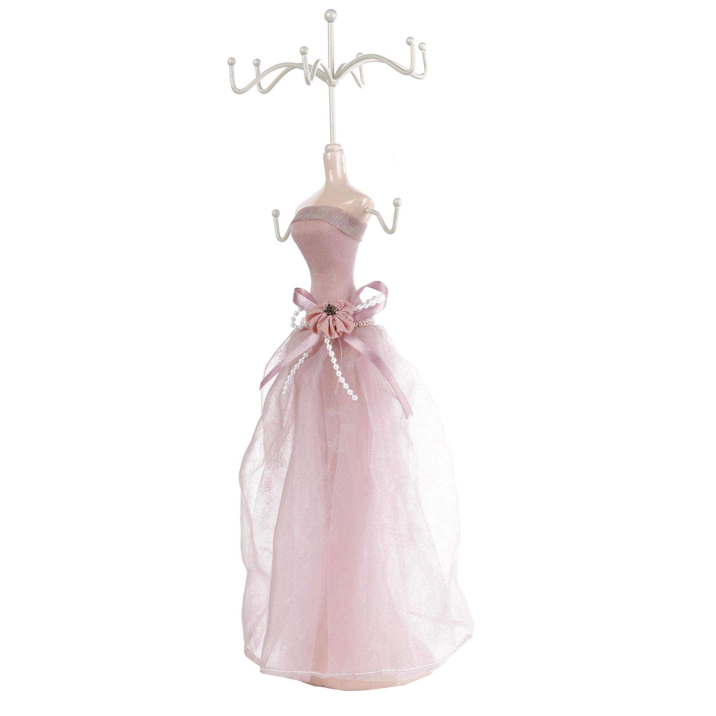 Salmue Jewellery Stand - Pink Heart-Shaped Wedding Jewellery Display Stand (Large Model)