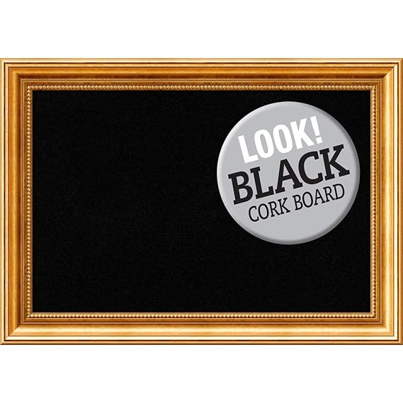 Framed Black Cork Board Bulletin Board Black Cork Boards