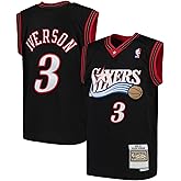 Allen Iverson Philadelphia 76ers NBA Black #3 Kids Youth 8-20 Team Color Home Hardwood Classic Player Jersey