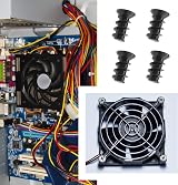 Create idea 100Pcs PC Computer Case Fan Screws Self-Tapping 5x10mm Black Carbon view 4