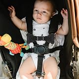 QOPAHI Bear-Shaped Car Seat Strap Anti Escape 2 Pack Black view 7