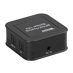 Tendak Digital Optical Audio Splitter SPDIF/Toslink