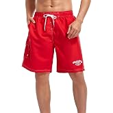 Adoretex Men's Guard Board Shorts Swim Trunks with Mesh Liner, Designed for Guard Uniform Swimwear