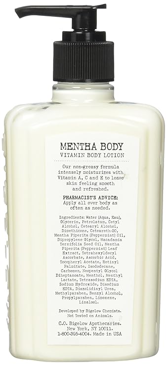 mentha body lotion
