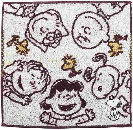 Amazon Co Jp スヌーピー ミニタオル ジャガード 刺繍 ハンカチタオル サークルフレンズ Snoopy ピーナッツ おもちゃ