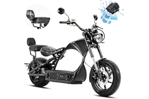 eAhora (2025 Upgrade) 4000W 50MPH Electric Motorcycle for Adults, 55 Miles 60V 42Ah Long Range Motorcycle Street Legal, Dual Suspension&Dual Hydraulic Brakes
