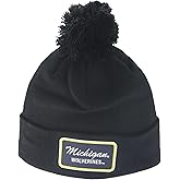 ZHATS Standard NCAA Officially Licensed Pom Beanie Patch Brick Black, One Size