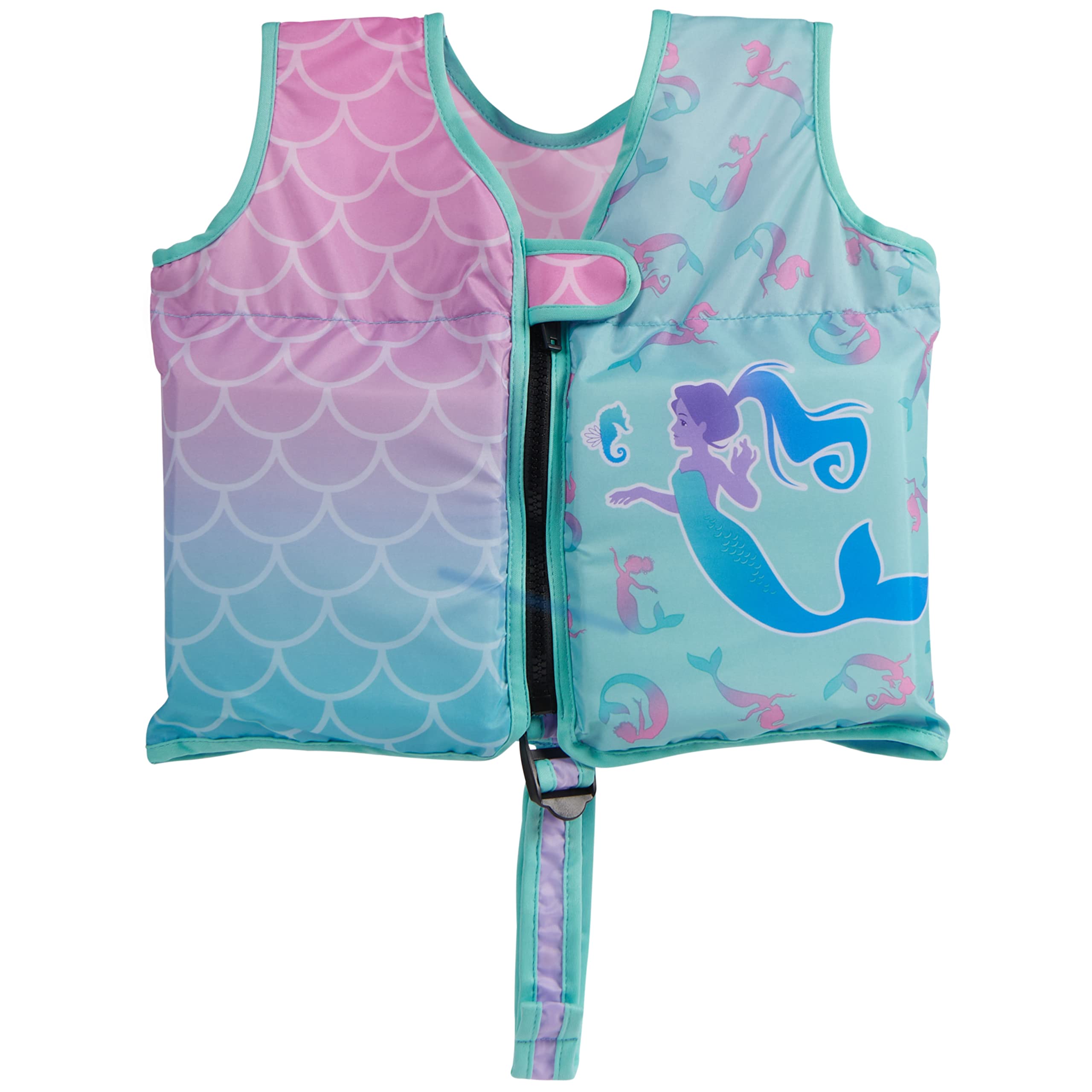 Swim Vest, Learn To Swim Personal Flotation Device for Swim Training, Pool Floats & Swimming Pool Accessories for Kids 2-4 Years, Mermaid