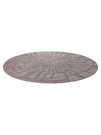 Esprit Modern Rug Wood Grey O 200 Cm Round Quality Label