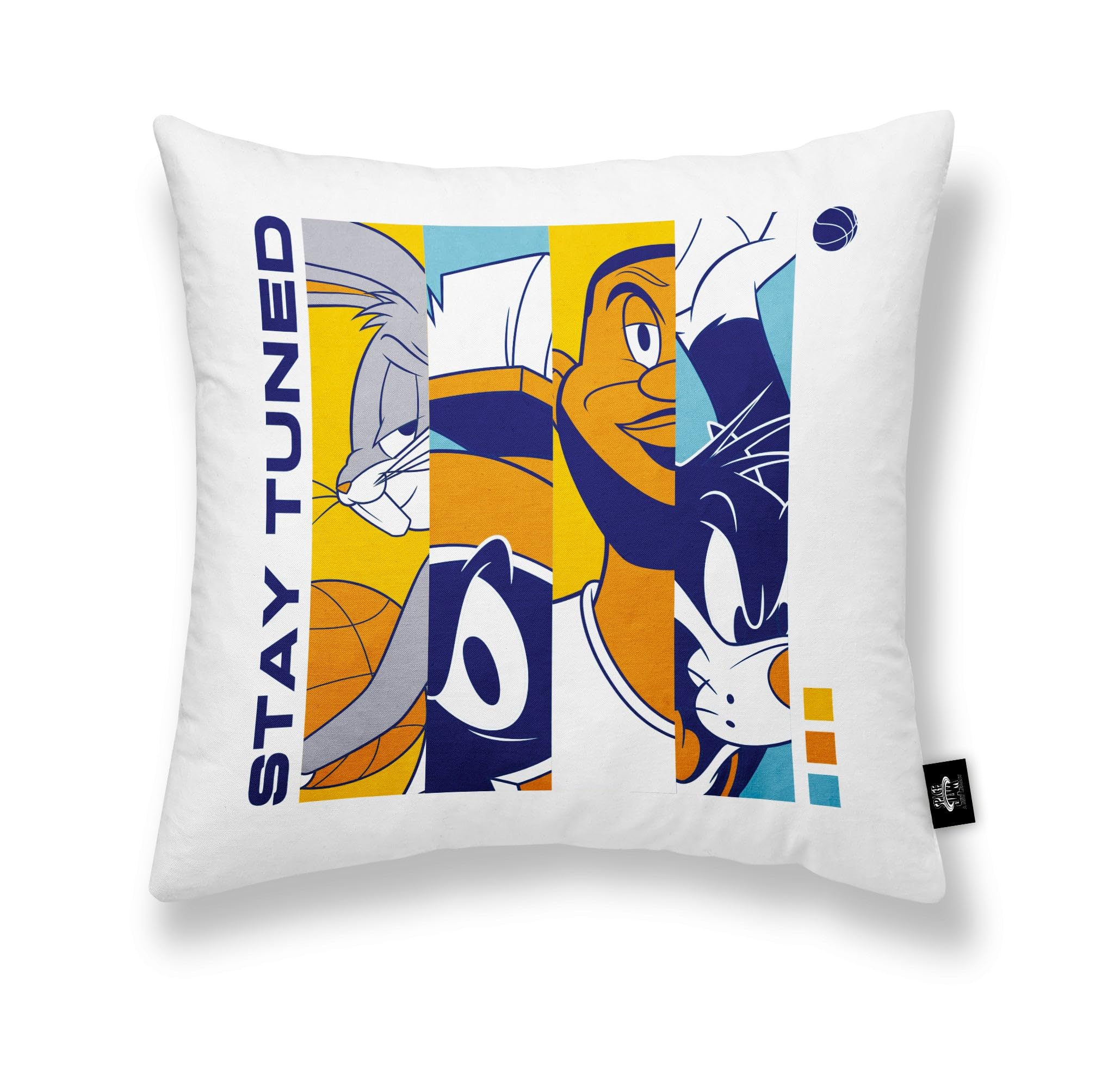 BELUM | 100% Cotton Cushion Cover 45x45cm Model Welcome Jam B | Space Jam Cushion Cover | Cushion Cover Half Panama Fabric 100% Organic Cotton