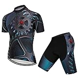 Hot Rides Men's Quick Dry Cycling Jersey And 3D Gel