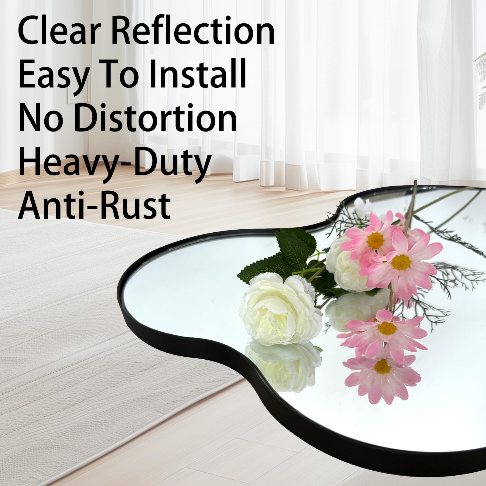 womilous Irregular Mirror, Asymmetrical Mirror Full Length, 60