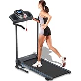 Electric Folding Treadmill Exercise Machine - Smart Compact Digital Fitness Treadmill Workout Trainer w/ Bluetooth App Sync, Manual Incline Adjustment, For Walking, Running, Gym - SereneLife