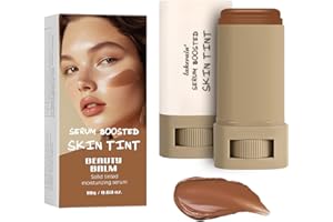 VIZELA 2Pcs Foundation Stick Beauty Balm Serum Boosted Skin Tint, Solid Tinted Moisturizing Serum Contour Stick Foundation Face for Women, Hydrates, Natural Finish Makeup (#3, 3))